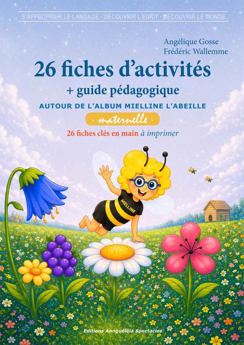 Couverture du fichier d'activités PDF Mielline l’abeille