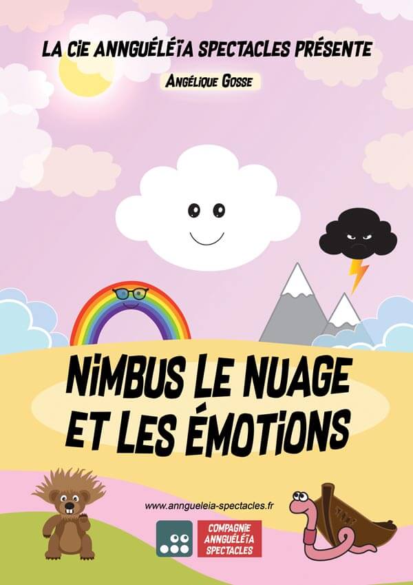 Affiche du spectacle Nimbus le nuage – Apprentissage des sentiments pour les jeunes enfants