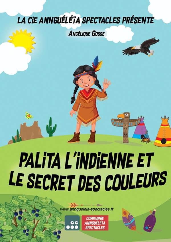 Affiche du spectacle pour enfants Palita l'indienne et le secret des couleurs