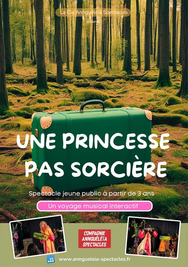 Affiche du conte musicale et participatif Une princesse pas sorcière