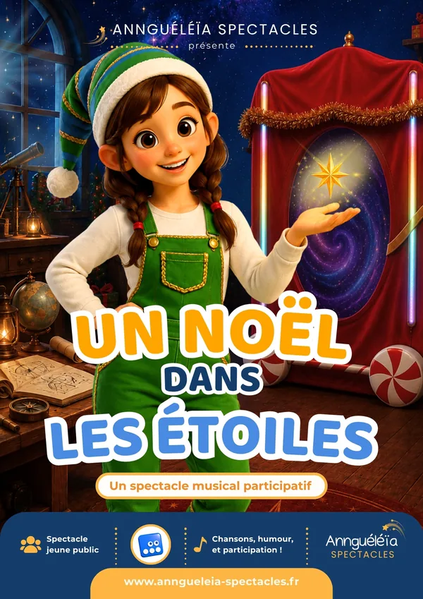 Affiche officielle du spectacle Un Noël dans les étoiles