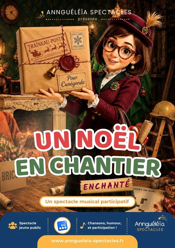Affiche officielle du spectacle Un Noël en chantier