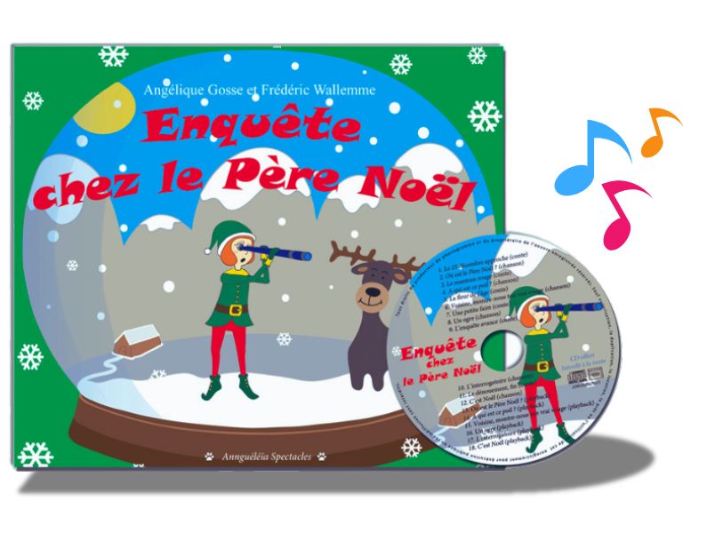 Couverture du Livre audio du spectacle Enquête chez le Père Noël