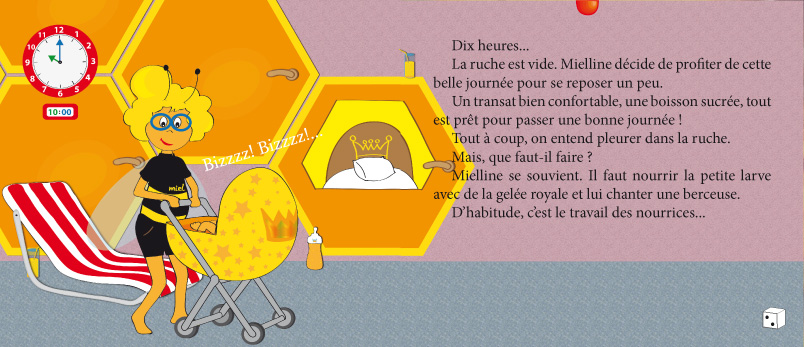 CD audio du spectacle Mielline l’abeille avec chansons pour enfants