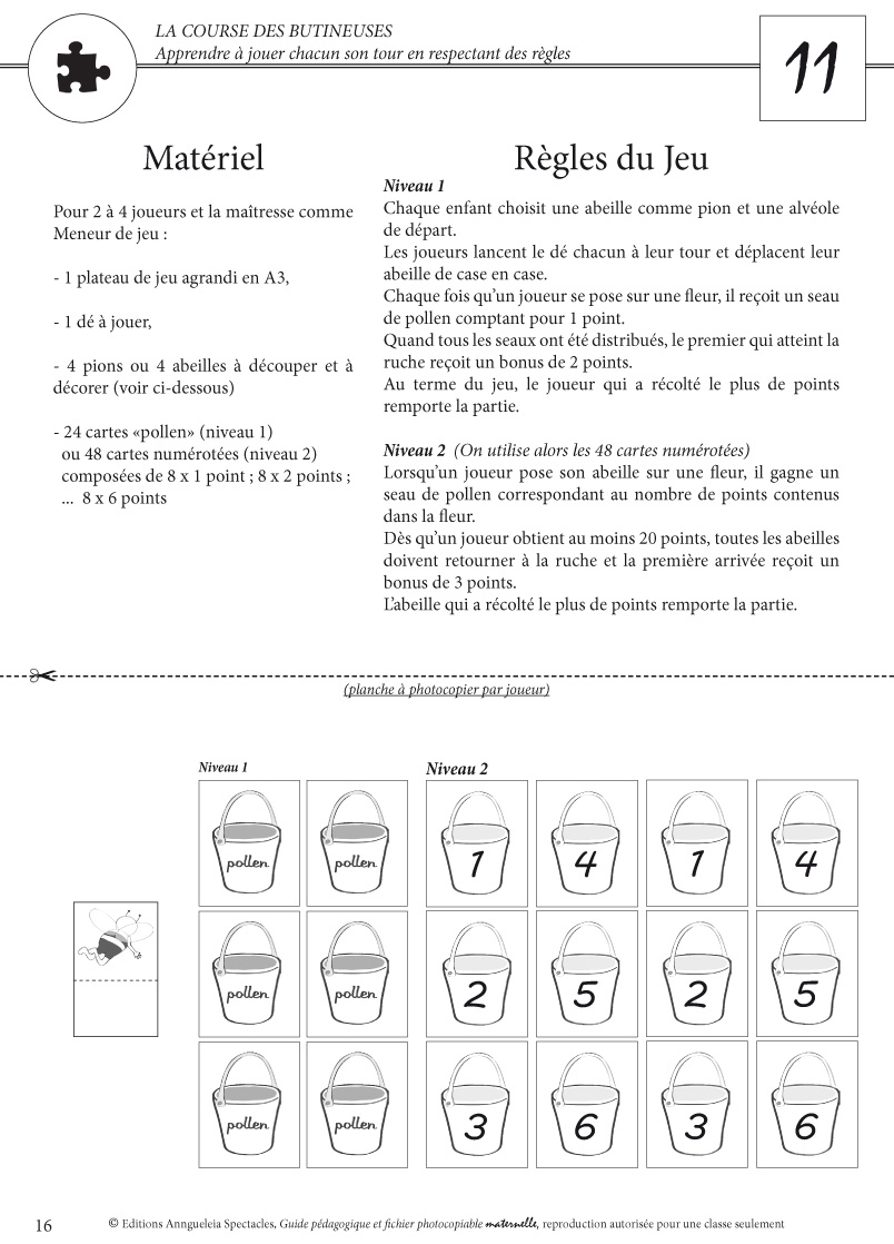 Une fiche de jeu du Fichier photocopiable