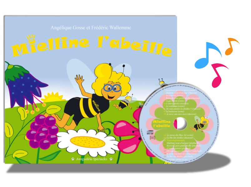 Livre jeunesse Mielline l’abeille – Histoire pédagogique sur la ruche et les abeilles