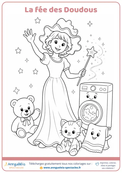 Aperçu du coloriage la fée des doudous
