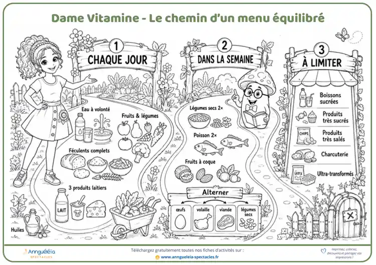Aperçu de la fiche découverte Les repères d’une alimentation équilibrée