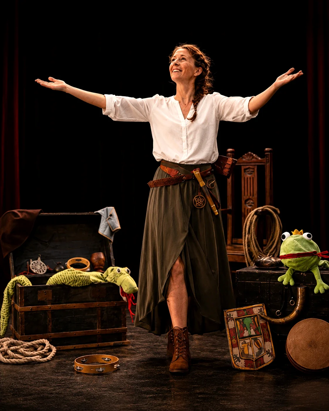 Le dragon Aô et le Prince en rit – photo du spectacle 1