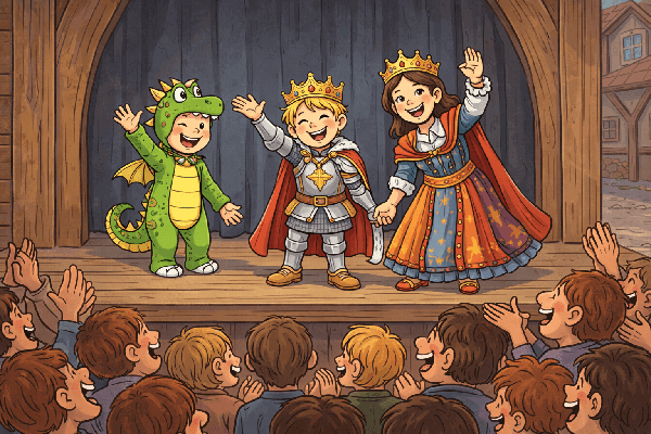 Un enfant participe au spectacle