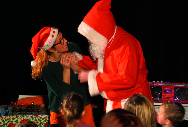 L'arrivée du Père Noël sur scène