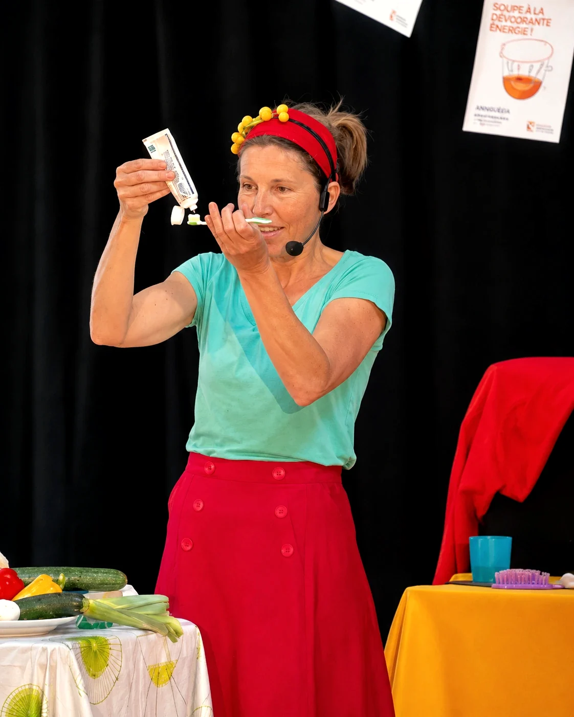 Dame Vitamine et les trésors du potager – photo du spectacle