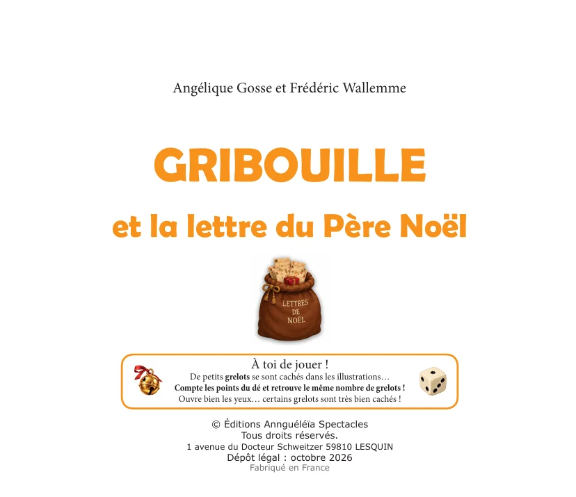 Règle du jeu des grelots cachés dans l’album Gribouille